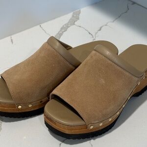 M. Gemi Greta, Size 37 Leather Platform Sandal